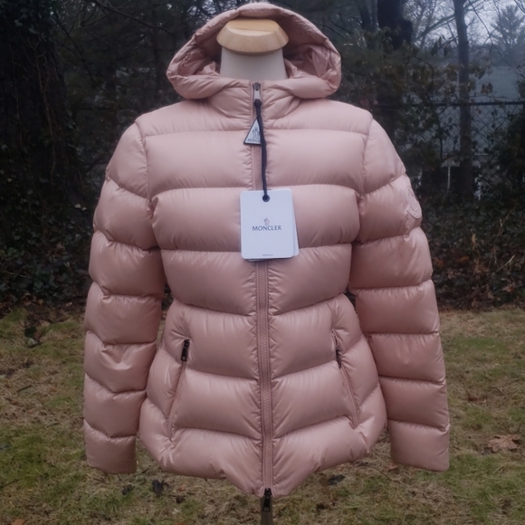 Moncler Rhin Soft Pink Hooded Down 